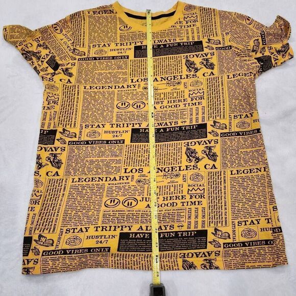 Eighty Eight women's yellow with black writing shirt size Large - Picture 9 of 11